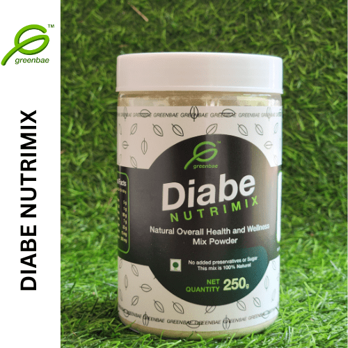 Greenbae Diabe Nutri Mix – Ayurvedic health mix made with raw banana, ragi, moringa, and cardamom for daily wellness